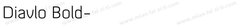 Diavlo Bold字体转换